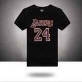 2016夏季新款Kobe科比短袖T恤NBA洛杉矶湖人队24号篮球球衣半袖