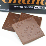 韩国进口零食乐天/LOTTE黑加纳纯黑巧克力糖果礼盒巧克力糖90g