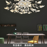 欧式水晶灯餐厅灯简约创意个性led客厅吸顶灯艺术圆形浪漫卧室灯