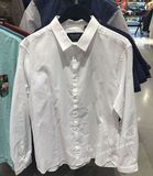 SELECTED/思莱德专柜代购白色简约时尚修身男士长袖衬衫415205001