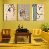 日本浮世绘挂画料理店壁画 日式花鸟图装饰画美人图仕女图无框画