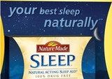 美国Nature Made Sleep Aid 纯天然褪黑素茶氨酸辅助睡眠60粒