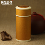 葫芦茶叶筒茶叶罐 工艺葫芦精品茶香粉罐摆件纯手工天然特色礼品