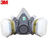 3M 6200 防毒面具喷漆专用防护面具 化工防尘面具口罩防雾霾pm2.5