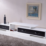 电视柜地柜电视机柜现代简约中式客厅家具可伸缩黑白色茶几组合柜