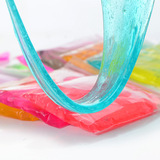 12色儿童粘土3D水晶彩泥儿童橡皮泥超弹性果冻泥可吹泡泡益智玩具