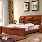 望家辉  泰国进口全实木床1.8米 橡木床现代中式简约双人床