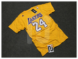 Kobe Bryant 科比 NBA湖人队球员T恤 THE GO TO系列黄色球员短袖