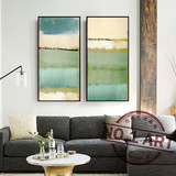 热卖定制手绘当代抽象装饰油画现代客厅沙发墙书房简约无框配挂画