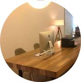 美式 loft办公室家具实木会议桌办公桌复古长条桌餐桌铁艺电脑桌