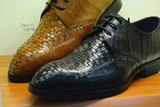 SHERIDAN喜来登B543230/B543233新款高档牛皮商务手工编织男鞋