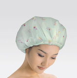 韩国印花浴帽 加厚防水浴帽 环保护发帽 蕾丝花边洗澡护头帽 成人
