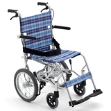 三贵MiK手动轮椅MPTB-43JUS轻便折叠扶手可掀家用老人小轮代步车