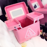 韩国3ce化妆包大容量多功能专业化妆品收纳包 手提折叠防水化妆箱