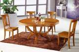 实木橡木餐桌椅酒店饭1.2米1.3米1.4米1.5米1.6米1.8米2米大圆桌