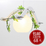 韩式田园风格单头餐吊灯 创意吧台餐厅吊灯现代简约LED吊灯