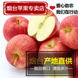 【苹果专卖店】烟台苹果栖霞苹果新鲜水果5斤山东苹果红富士包邮
