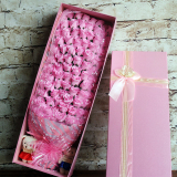 花礼盒包邮母亲节99朵玫瑰花香皂花束送女友闺蜜创意生日礼物肥皂