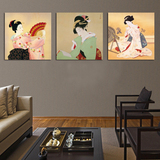 日本人物壁画 日式餐厅酒店餐馆装饰画 寿司料理店无框画 仕女