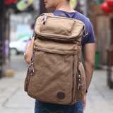 马瑞克旅行包行李包男士帆布双肩包中学生大容量书包韩版潮男背包