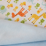 三层婴儿隔尿垫布料 竹纤维纯棉法兰绒tpu三层宝宝止尿垫防水布料