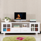 新款欧式多功能客厅矮柜卧室地柜简约法式古典实木纯松木电视柜