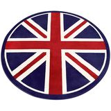 卓缘 宫廷卢浮宫 经典欧式美式 圆形客厅电脑椅地毯 英国米字旗