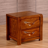 全实木床头柜实木床头柜榆木斗柜床头收纳柜可接受订做尺寸
