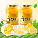 韩国慈恩岛蜂蜜柚子茶560g*2 果味饮料冷热冲饮品韩式柚子茶