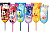 香港代购 日本零食固力果glico米奇头型棒棒糖果10g 口味随机