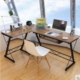转角电脑桌 简约现代家用台式办公桌双人电脑桌书桌简易钢木桌子
