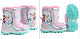 韩国代购进口正品冰雪奇缘FROZEN加绒发光女童宝宝保暖运动鞋
