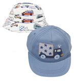【现货】英国代购进口NEXT16春夏 男童小车鸭舌帽+渔夫帽 2件组