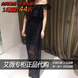 AIWEI艾薇 16夏新款专柜正品代购女士黑色连衣裤I7202901原价2280