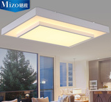 LED客厅吸顶灯长方形大气个性 简约现代时尚铁艺卧室灯具饰亚克力