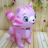 义乌地摊货源批发 厂家充气皮货玩具直销 儿童卡通PVC动物 草莓猫