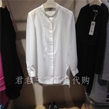 官方三彩2016春装最新款S610113C长袖上衣雪纺衬衫女S610113C00