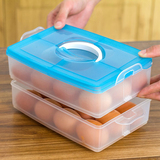 创意便携鸡蛋盒 厨房冰箱鸡蛋保鲜收纳盒 防碰撞多功能鸡蛋储物盒