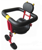 dw自行车单车电动车小孩宝宝儿童后置安全折叠可调靠背座椅