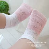 5双 小花镂空 超薄款宝宝袜子网眼 透气纯棉丝袜儿童婴儿夏季短袜