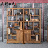 红木家具 鸡翅木 展示架古典中式实木古董架 多宝阁 博古架储物柜