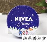 现货日本2015冬季限定NIVEA妮维雅蓝罐高保湿面霜护手霜169g
