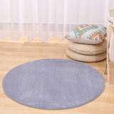 简约现代珊瑚绒纯色地毯圆形电脑椅子垫卧室床边毯榻榻米地毯定制