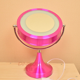 简约现代个性创意镜子LED灯泡照明双用化妆台卧室客厅床头柜台灯