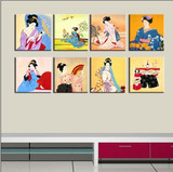 日式特色美食餐厅装饰画日本寿司店料理店挂画酒店包厢自助餐墙画