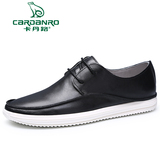 Cardanro/卡丹路休闲皮鞋2016春季新款超软系带透气日常休闲单鞋