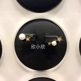 欣小欣 韩国代购专柜LLOYD正品 14K金 星星珍珠耳钉