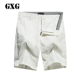 GXG男装  2016夏季商场同款  时尚都市白色斯文短裤男#62122223