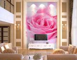 包邮轩墨大型壁画客厅卧室浪漫壁纸背景墙纸简约现代玫瑰物语墙画