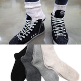 韩国代购正品Minsshop冬2015进口女装加厚保暖针织毛线袜休闲女袜